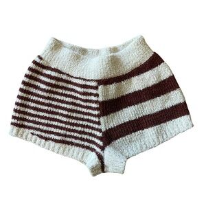 Free People Beach Striped Knit Sweater Shorts